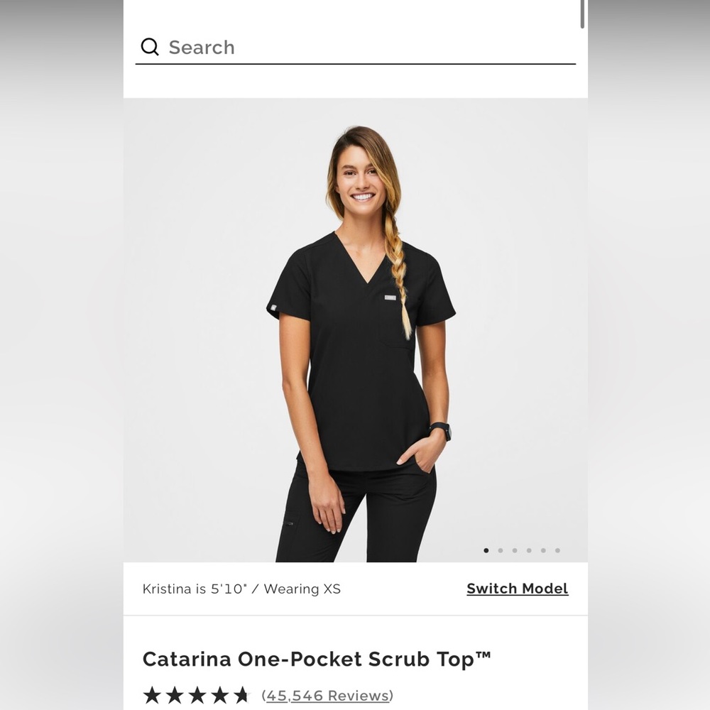 Figs Catarina one pocket scrub top